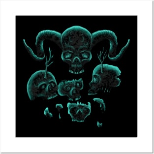 Skull T-Shirt Posters and Art